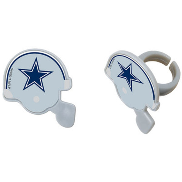 Dallas Cowboys Logo Helmets Stars NFL Football Edible Cake Topper