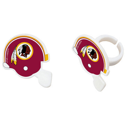 Washington Redskins Cupcake Ring Toppers & Party Favors