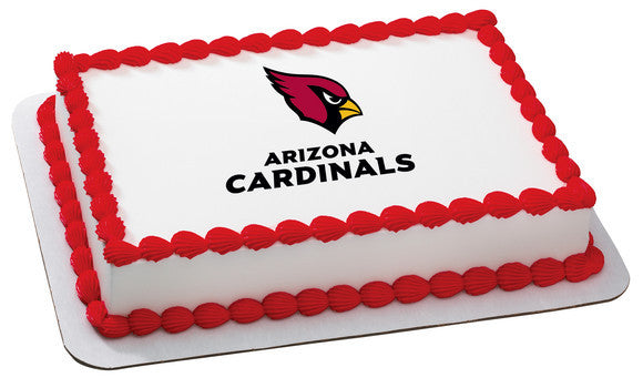 Arizona Cardinals Edible Image Cake Topper Personalized Birthday