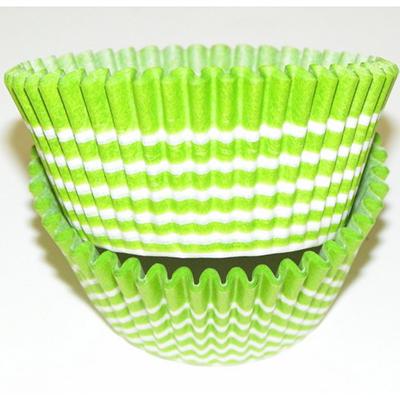 Lime Green Dot Jumbo Cupcake Liners