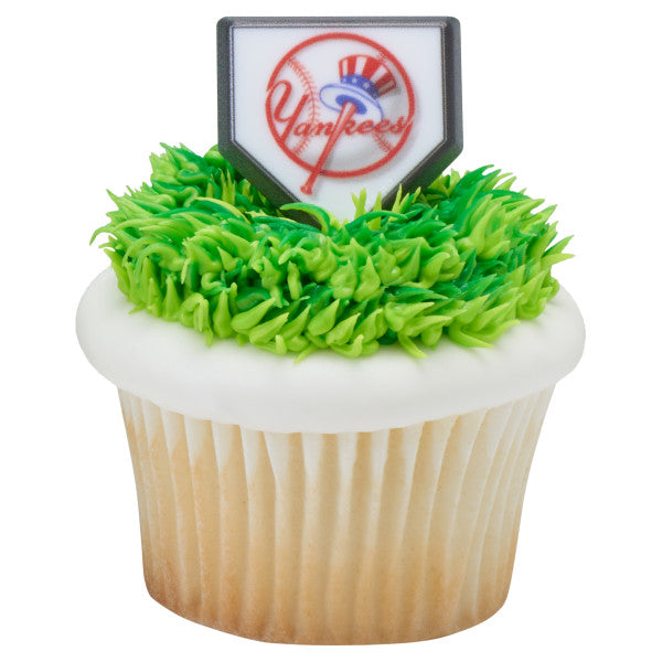 New York Yankees Baseball Edible Cake Toppers Round – Cakecery