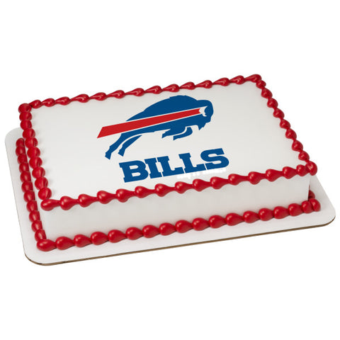 NFL Buffalo Bills Edible Icing Sheet Cake Decor Topper