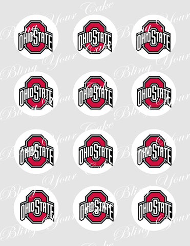 Ohio State University OSU Edible Icing Sheet Cake Decor Topper - OSU1 –  Bling Your Cake