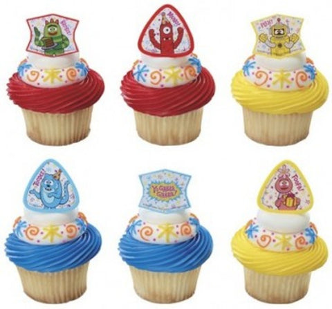 24 Yo Gabba Gabba! Brobee & Friends Cupcake Rings