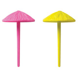 Twelve 3D Plastic Umbrella Cupcake Picks