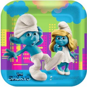 The Smurfs Dessert Plates – Bling Your Cake