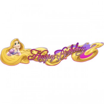 Disney Tangled Rapunzel Sparkle Party Banner