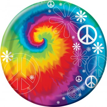 Tie Dye Dessert Plates