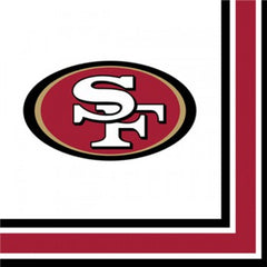 Trendware San Francisco 49ers Paper Plate and Napkin Party Kit, Serves 16