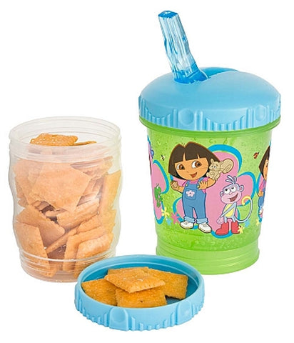 Dora the Explorer EZ Freeze Snack N Sip To Go Tumbler Cup with Lid