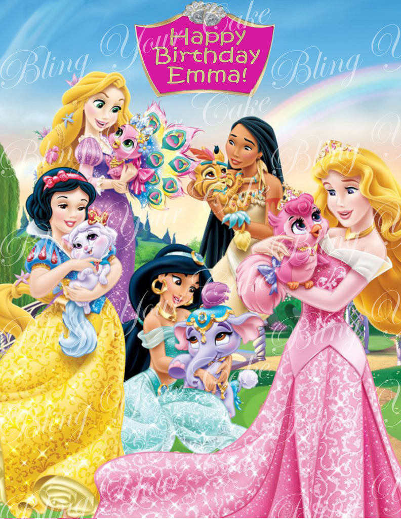 Disney Princess Edible Cupcake Toppers