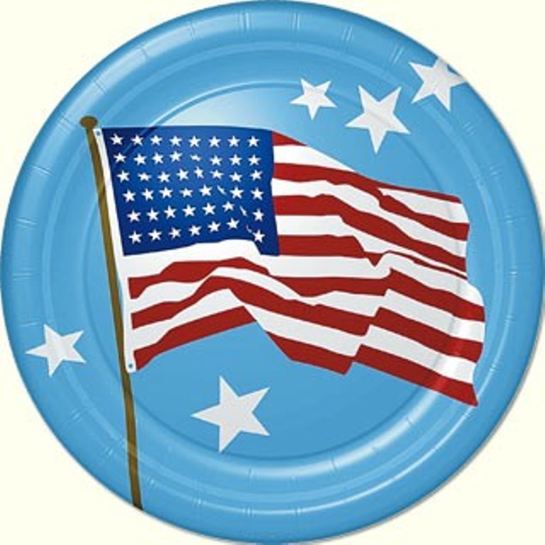 Red, White & True Lunch/Dinner Plates