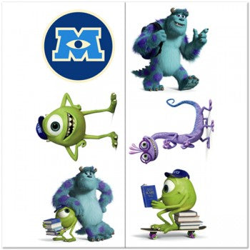 Disney Pixar Monsters University Temporary Tattoo Party Favors