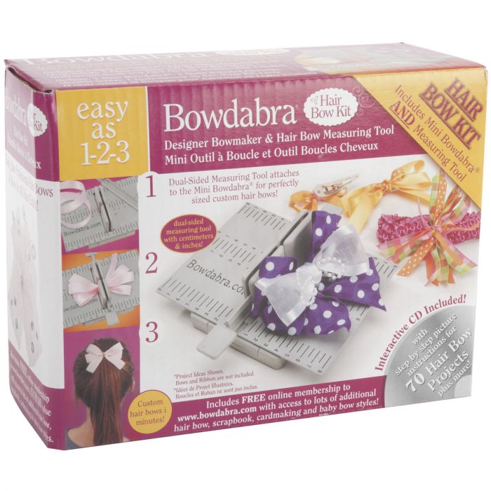 Hair Bow Making Tool and Ruler Kit for the Mini Bowdabra