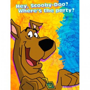 Scooby Doo Mod Mystery Invitations