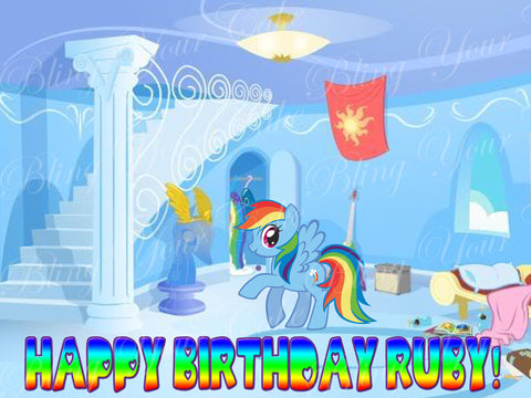 My Little Rainbow Dash Edible Icing Sheet Cake Decor Topper - MLP23