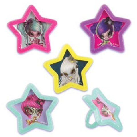 24 Novi Stars Cupcake Rings