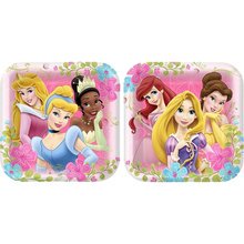 Disney Princess Fanciful Princesses Square Dinner Plates