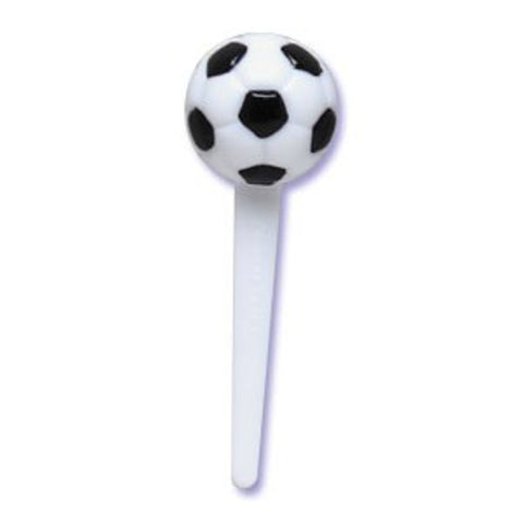 24 Soccer Ball 3D Cupcake Picks