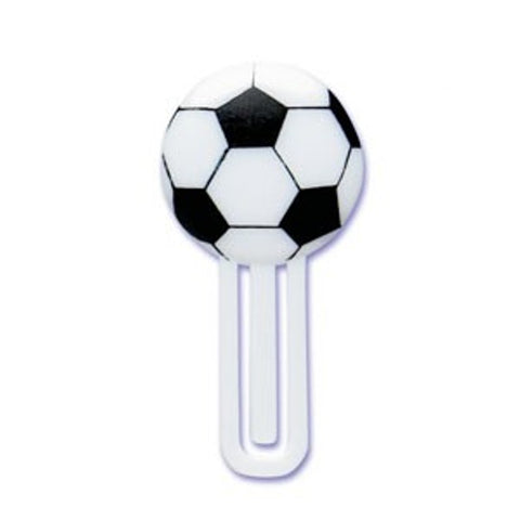 24 Soccer Ball Bookmark Cupcake Picks