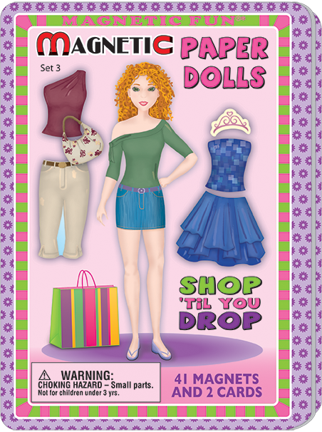 Shop til you Drop Magnetic Paper Dolls Fun Tin Set 3 – Bling Your Cake