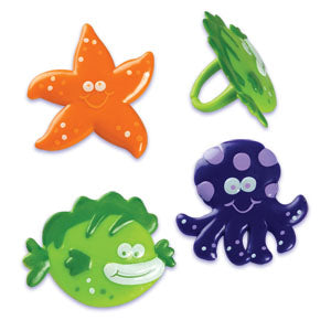 24 Sea (Ocean) Animal Bendi Cupcake Rings