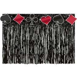 Card Playing Fun Fringed Table Skirt