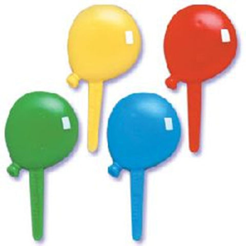 24 Puffy Balloon Cupcake Picks