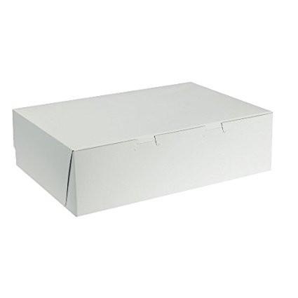 White Sheet Cake Box - 14 x 10 x 4