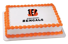 12 CINCINNATI BENGALS Cupcake Rings NFL Cake Toppers for 