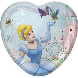 Cinderella Dreamland Party Heart Shaped Dessert Plates