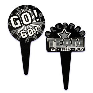 24 Go Team All Star Spirit Cupcake Flexi Picks