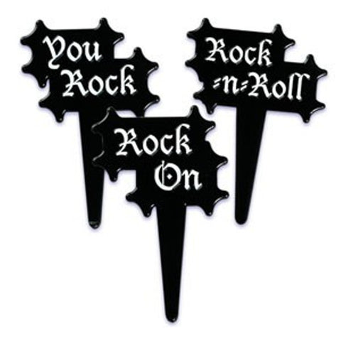 24 Rock N Roll Cupcake Picks