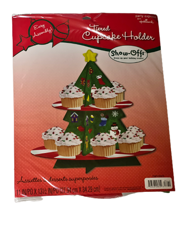 Christmas Tree Tiered Cupcake Holder Stand