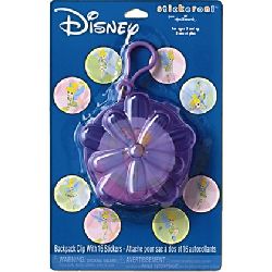 Tinkerbell Backpack Clip & Stickers