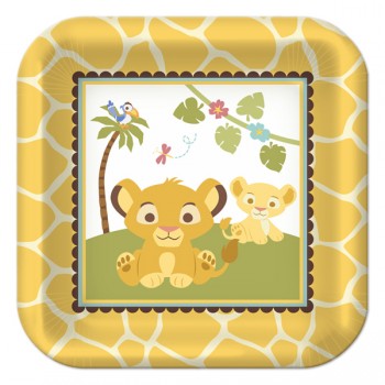 Lion King Baby Shower Dessert Plates