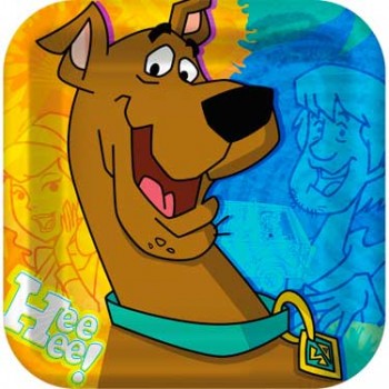 Scooby Doo Mod Mystery Square Dinner Plates