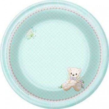 Precious Moments Blue Baby Boy Dessert Plates