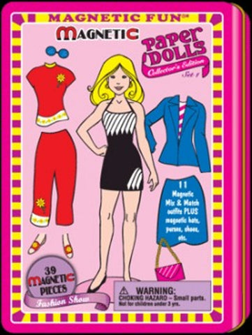 Fashion Show Magnetic Paper Dolls Fun Tin Set 1